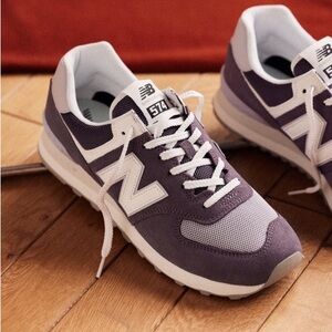 New Balance Purple and White Sneakers